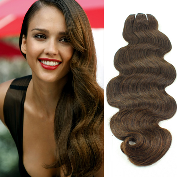 7A body wave braizlian hair extensions clips  LJ17